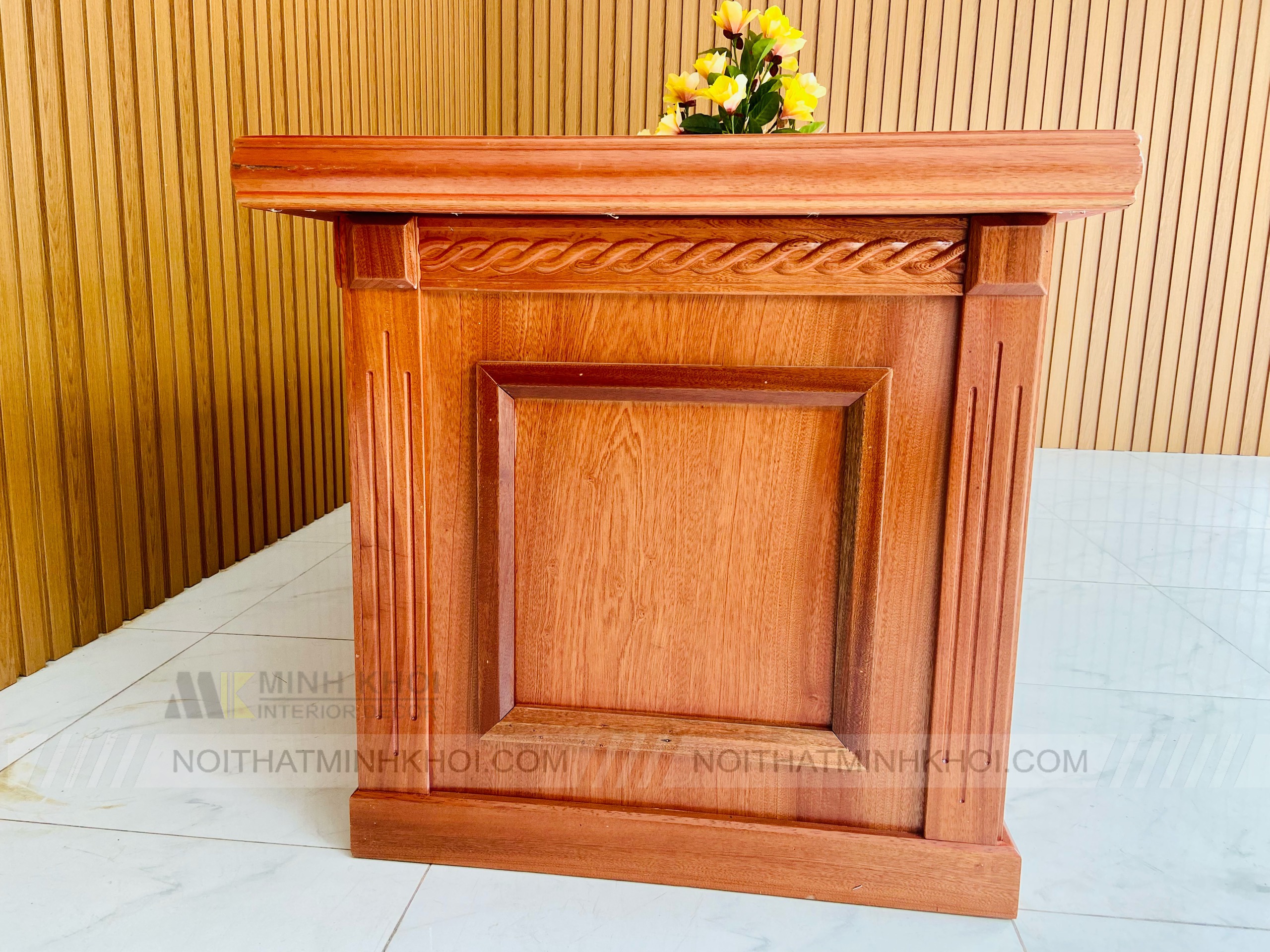 Bàn làm việc gỗ xoan đào 1m6 - BLV909