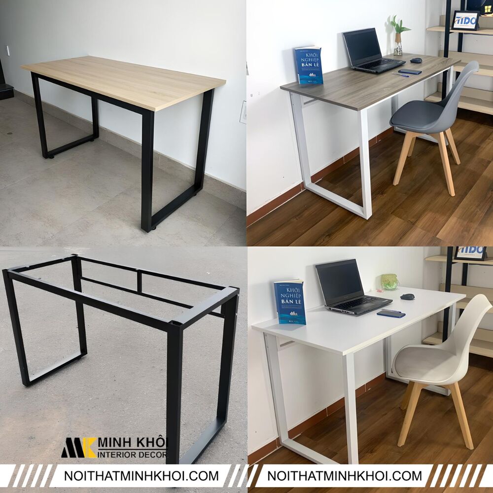 Bàn ghế làm việc chữ U đẹp