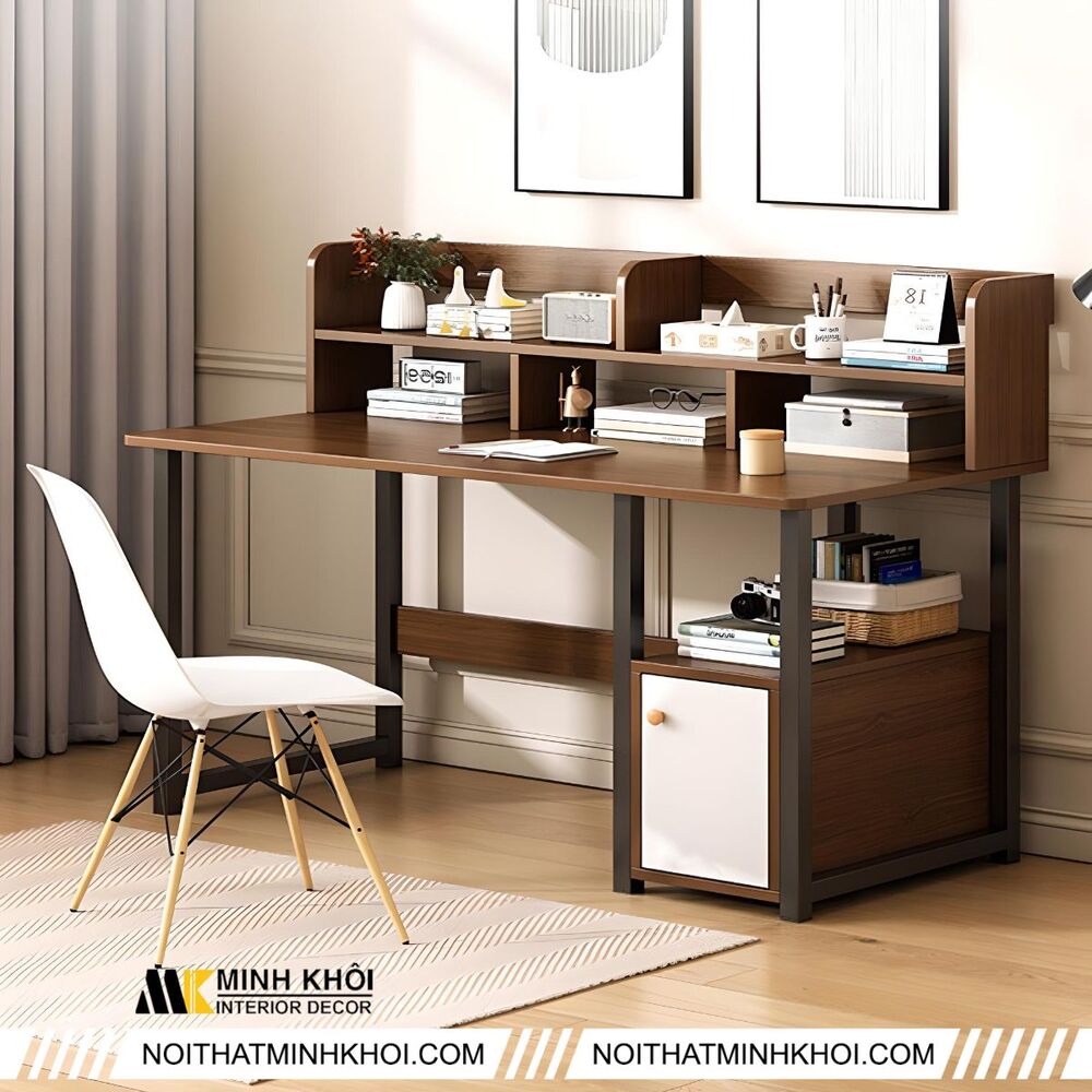 Bàn làm việc đẹp hiện đại 3 tầng