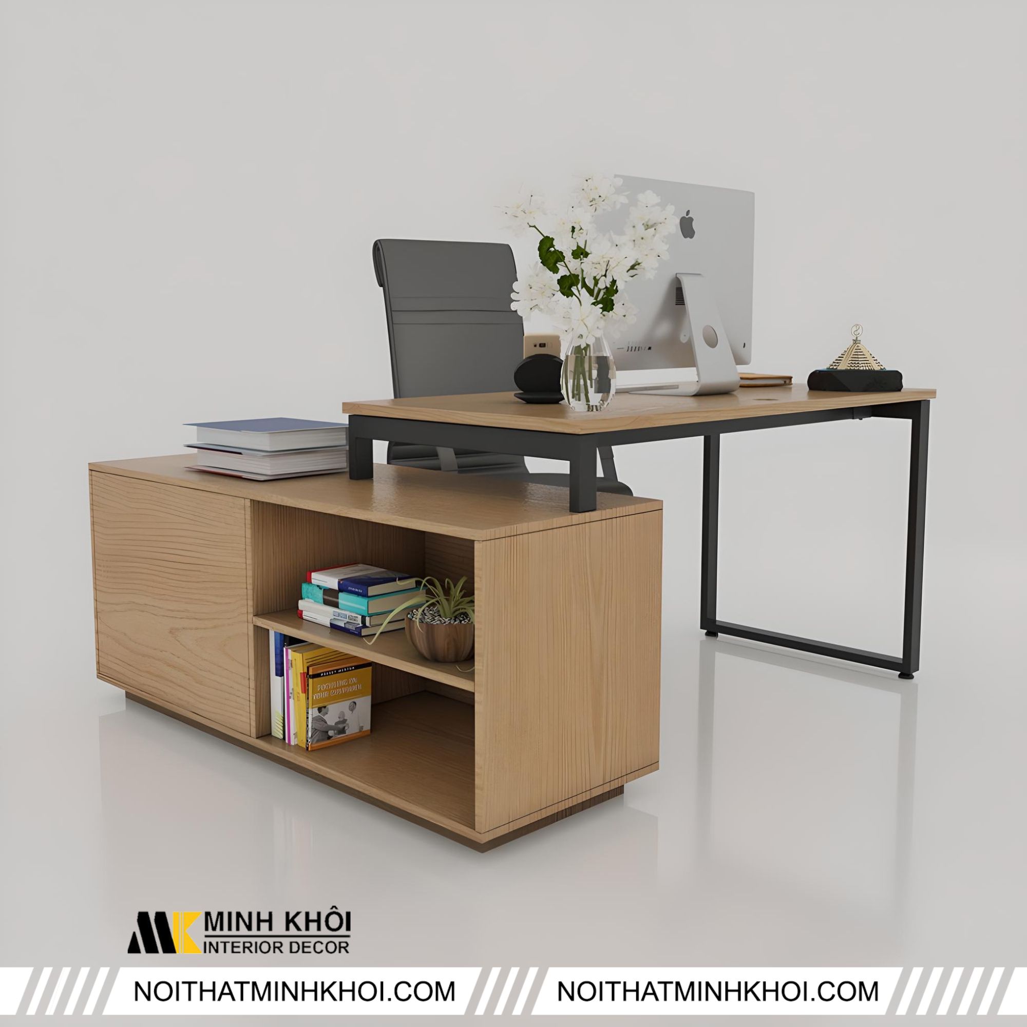 Mẫu bàn làm việc gỗ công nghiệp 2