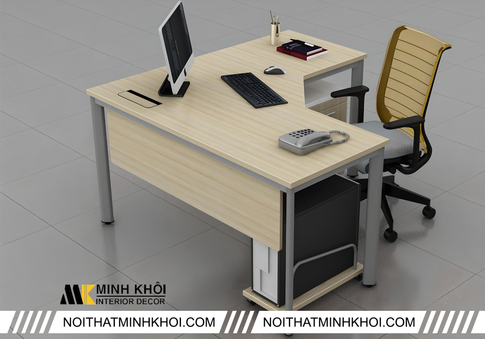 Mẫu bàn làm việc gỗ công nghiệp