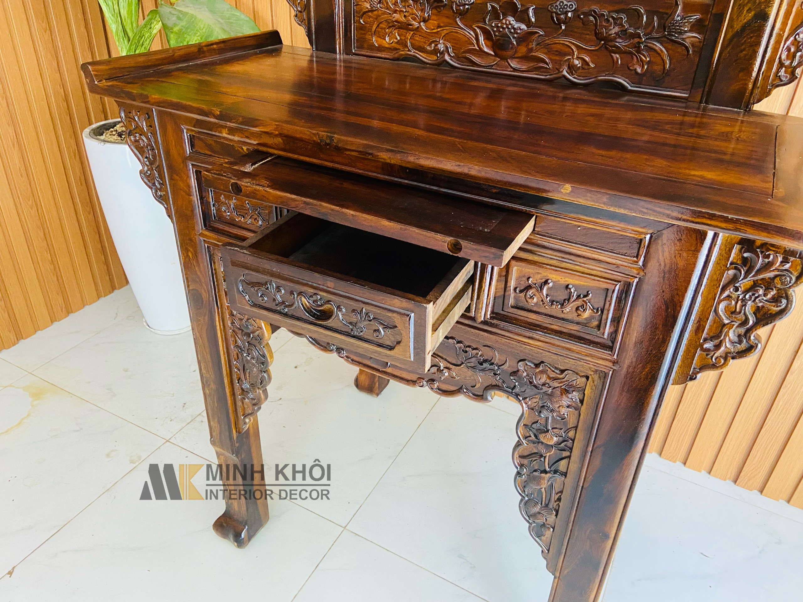 Bàn Thờ Cẩm Thị 2 Tầng Diềm - BT202