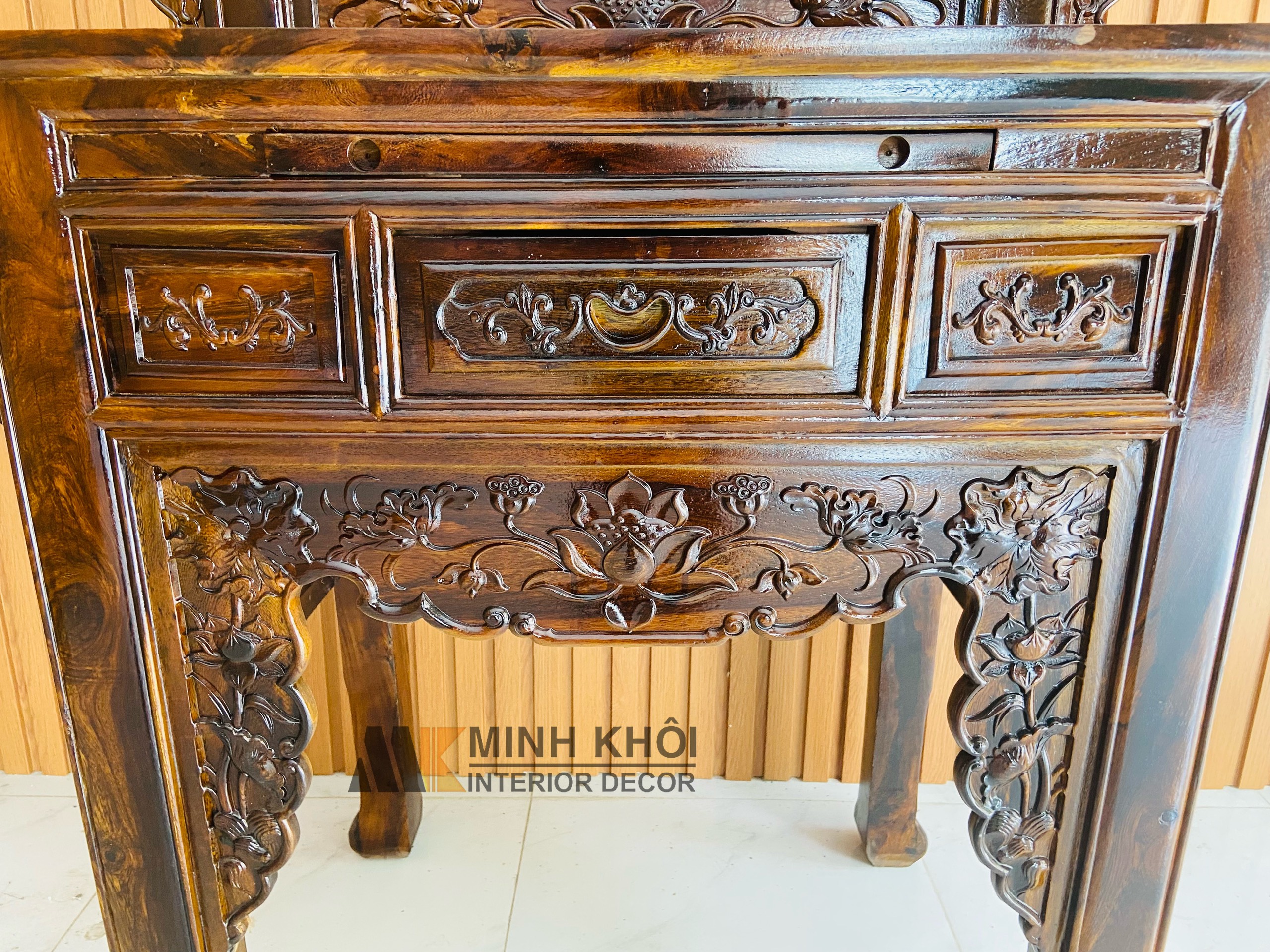 Bàn Thờ Cẩm Thị 2 Tầng Diềm - BT202