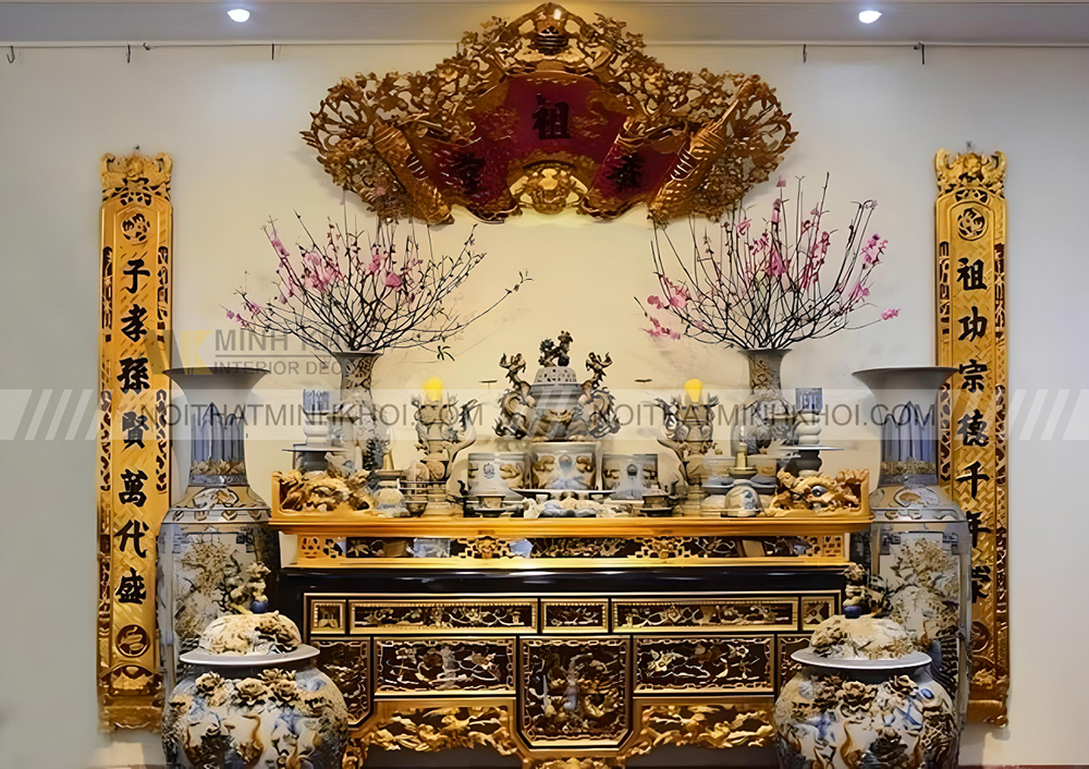 Bàn thờ có 3 bát hương mang ý nghĩa thế nào