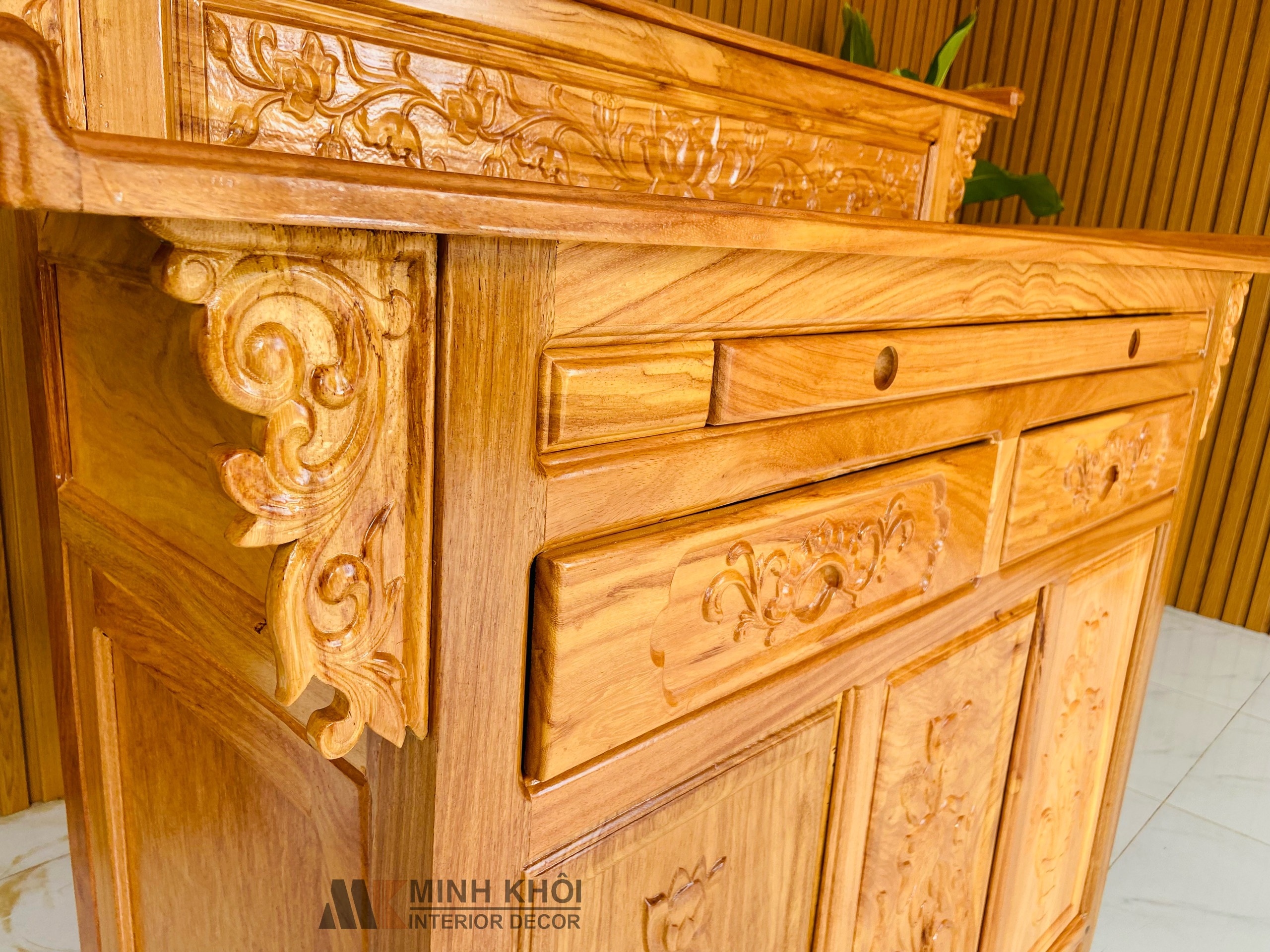 Bàn thờ gõ đỏ 2 tầng 1m54 - BT902