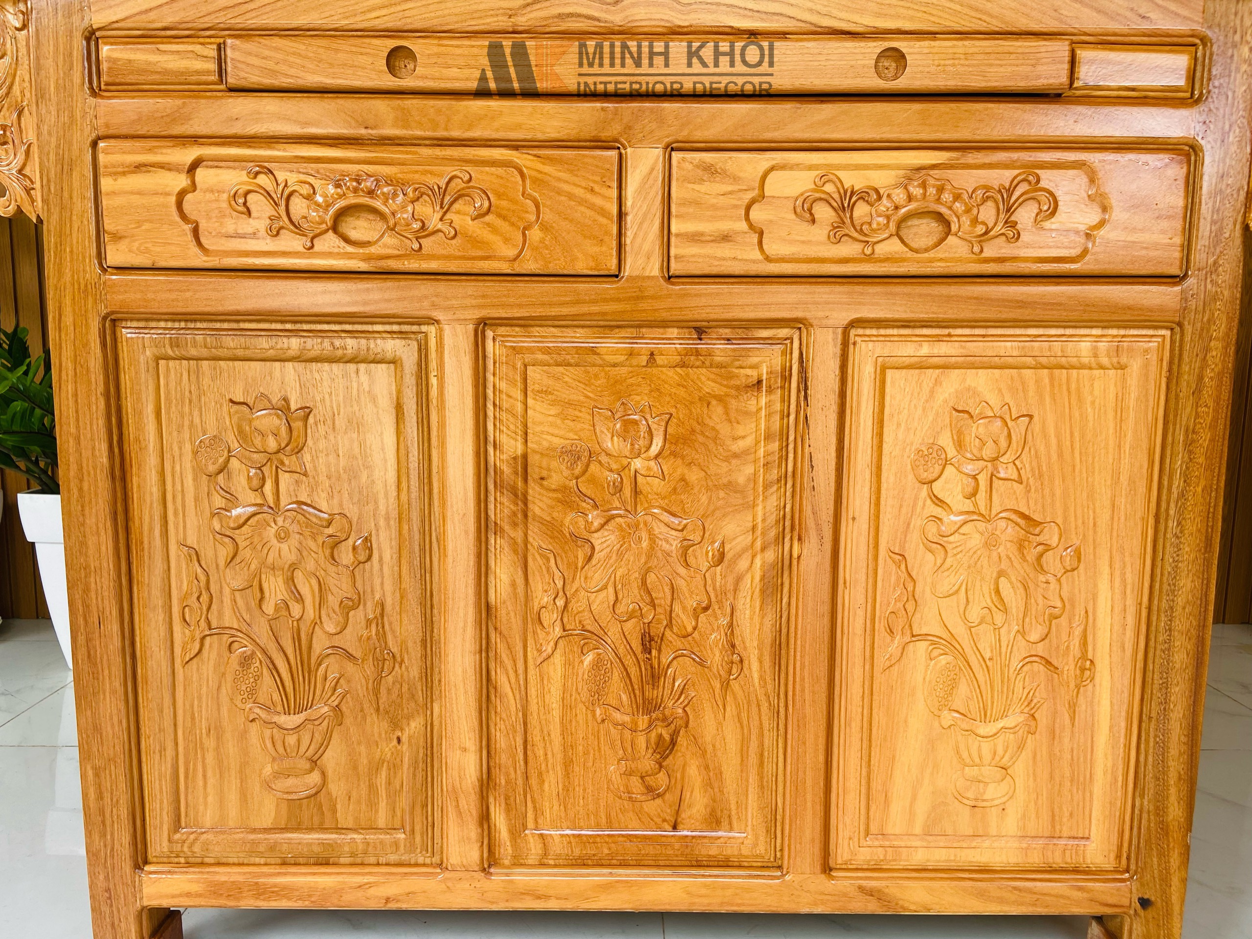 Bàn thờ gõ đỏ 2 tầng 1m54 - BT902