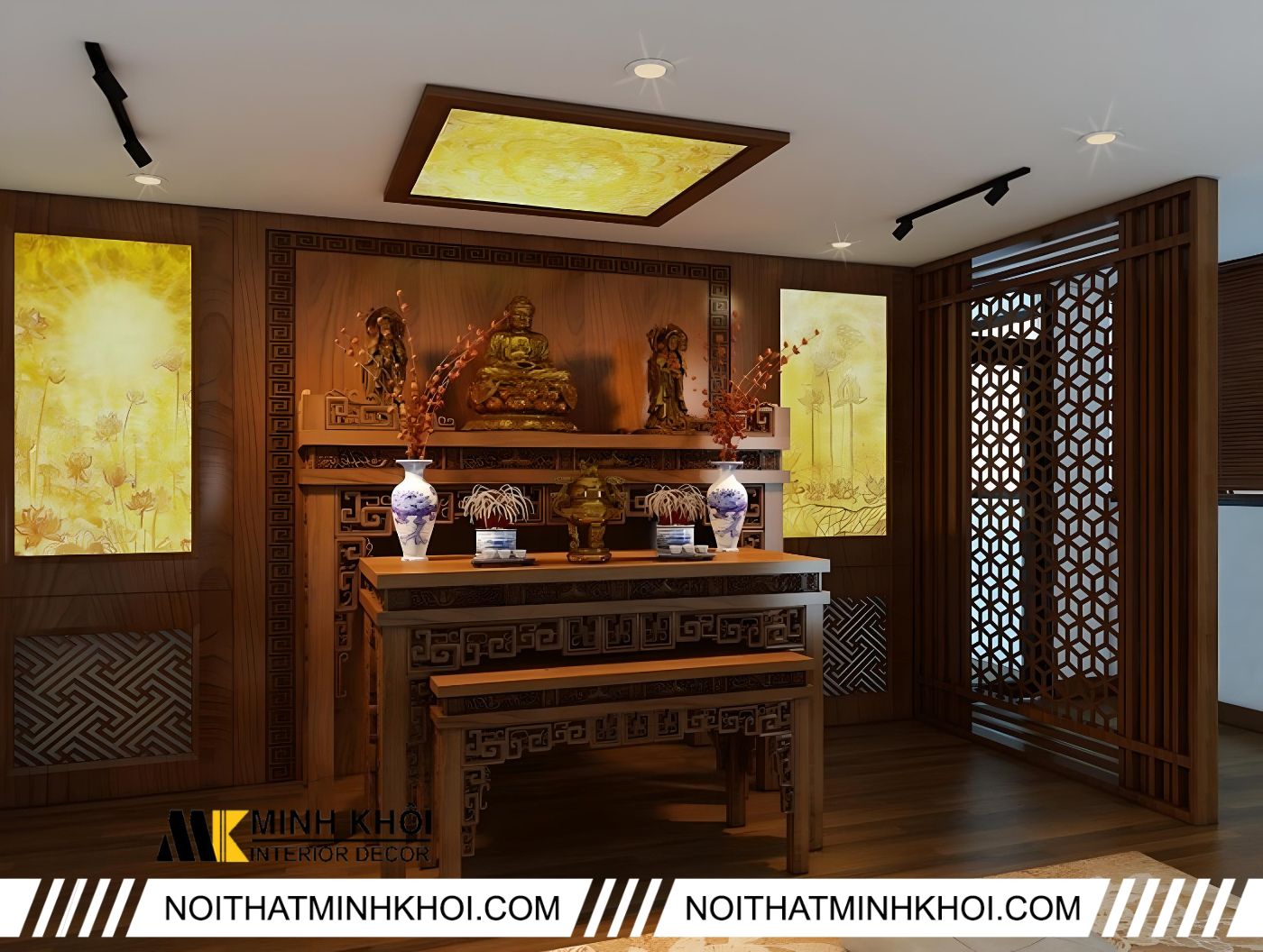Mẫu bàn thờ tam cấp cao cấp