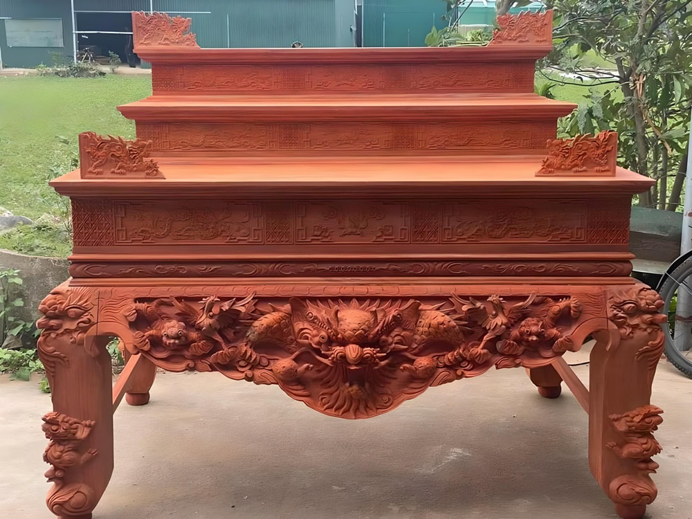 Mẫu sập thờ gỗ gụ