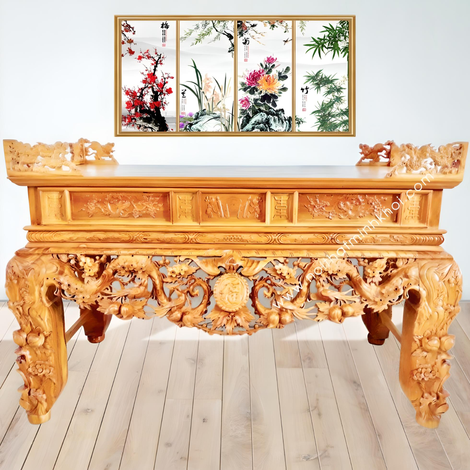 Mẫu sập thờ mai điểu