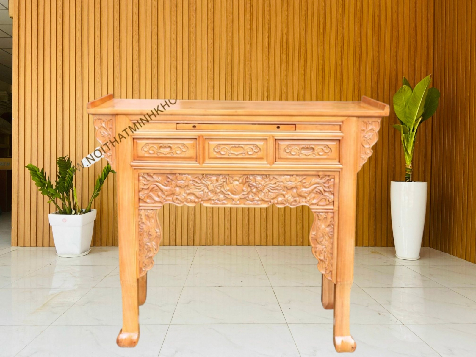 Bàn Thờ Gia Tiên Gỗ gõ đỏ mẫu mới - BT903