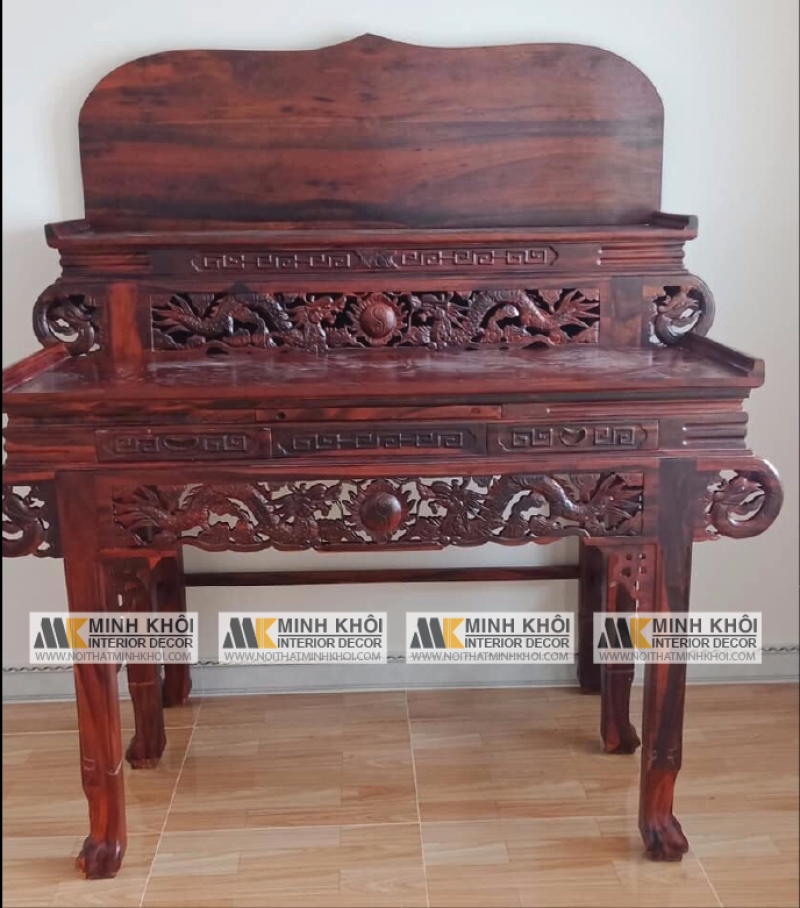 Bàn Thờ Gia Tiên Cẩm thị 2 tầng đẹp 1m27 - BT230