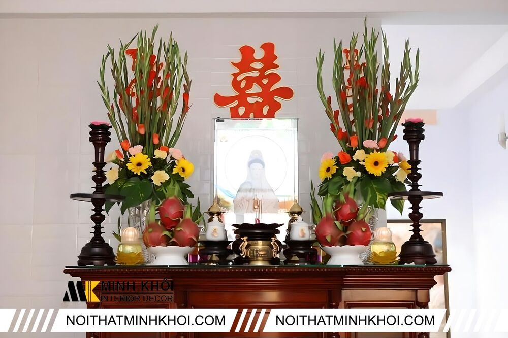 Cách Trang Trí Bàn Thờ Ngày Tết Đẹp, Đơn Giản, Thu Hút Vận May