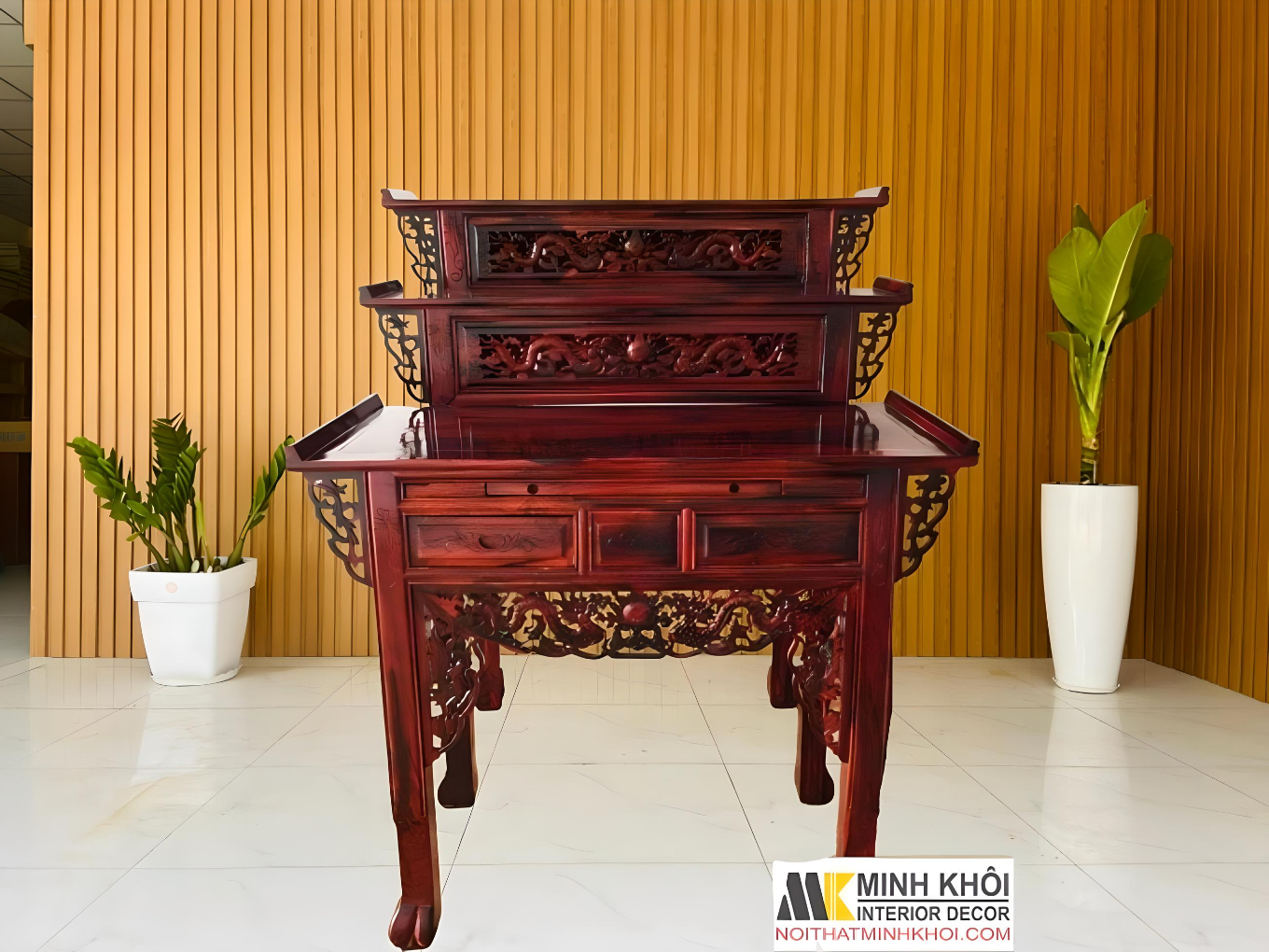 Mẫu bàn thờ tam cấp bán chạy nhất Nội Thất Minh Khôi