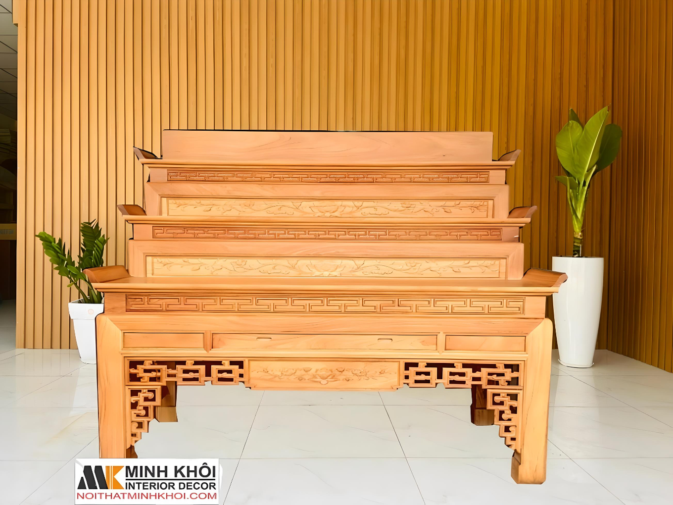 Mẫu bàn thờ tam cấp bán chạy nhất Nội Thất Minh Khôi