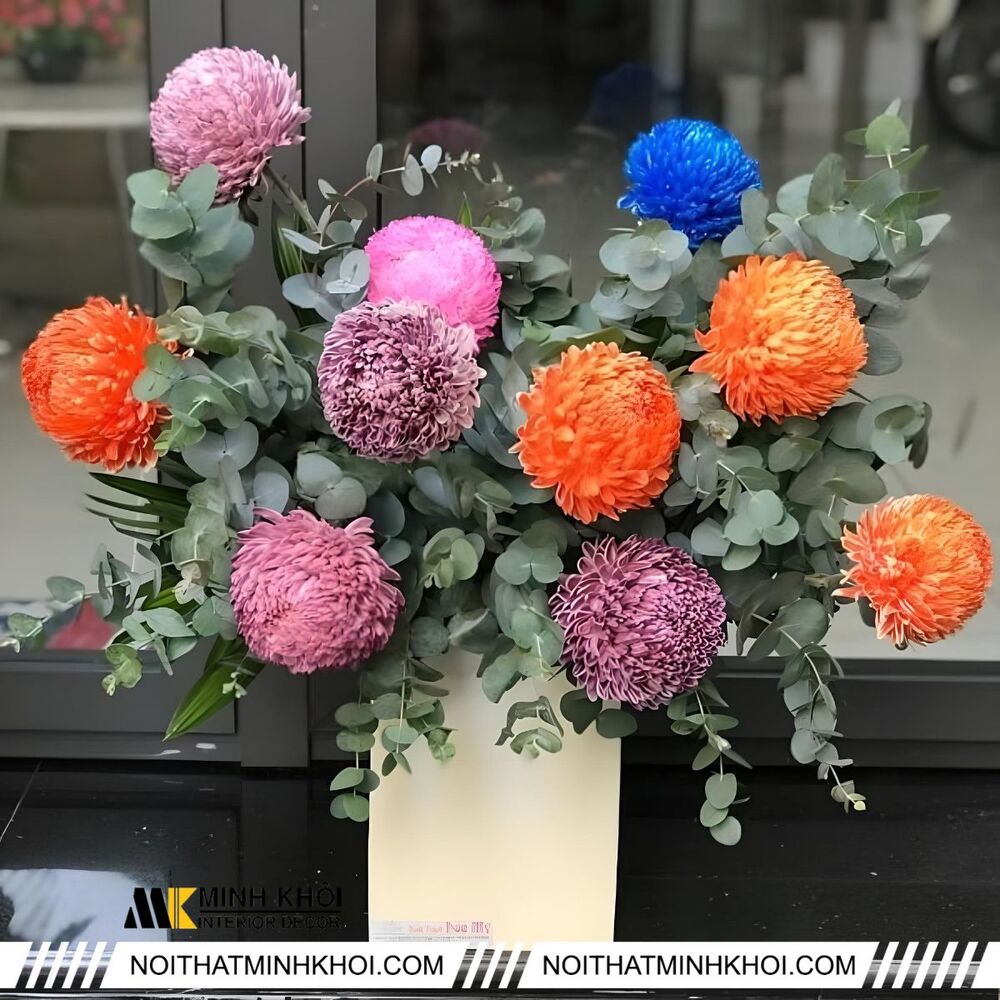 Những mẫu cắm hoa cúc đẹp trên bàn thờ 19