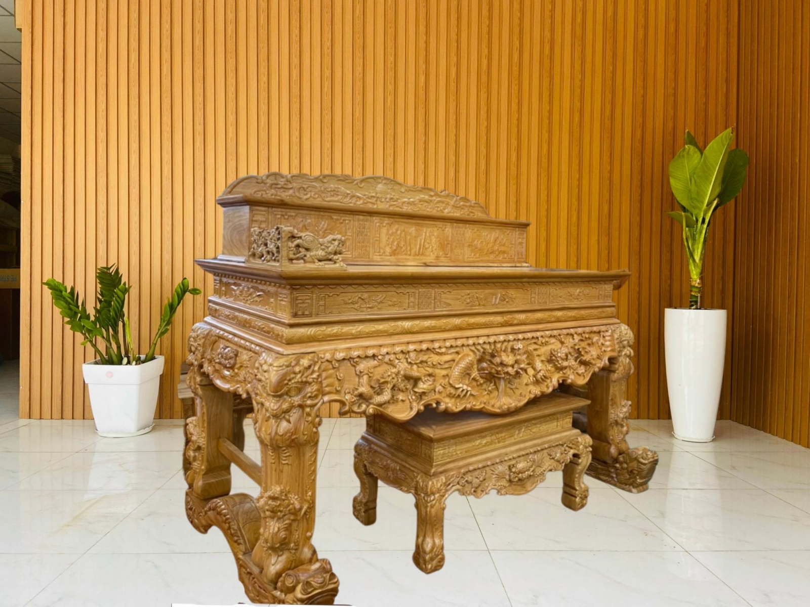 Sập thờ gõ đỏ cao cấp -ST2000