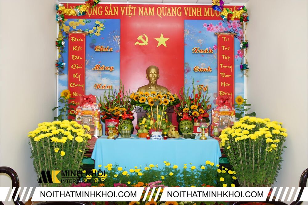 Trang trí bàn thờ tổ quốc ngày Tết có gì khác