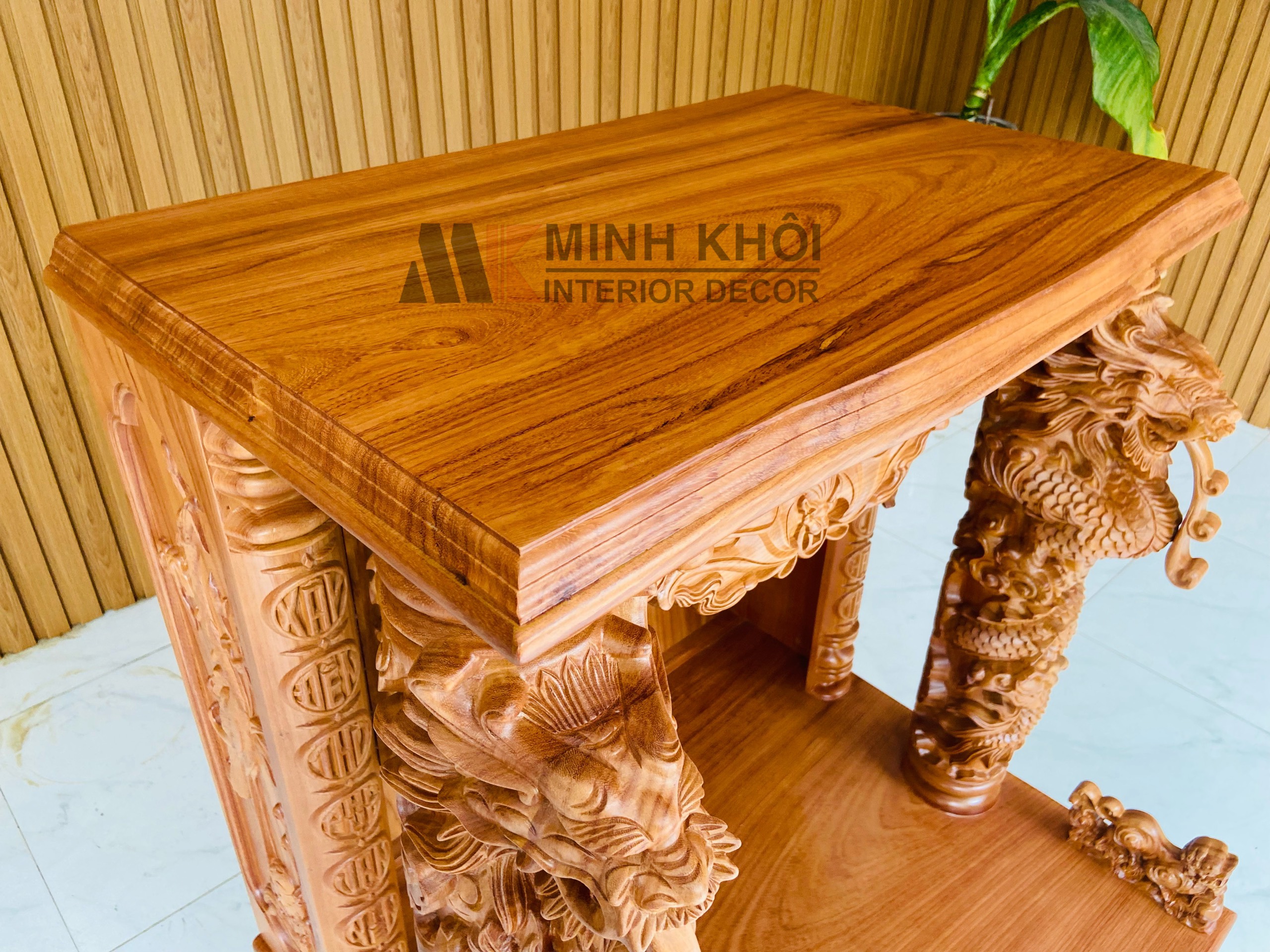 Bàn thờ Ông Địa gõ đỏ 87cm – BTTT911