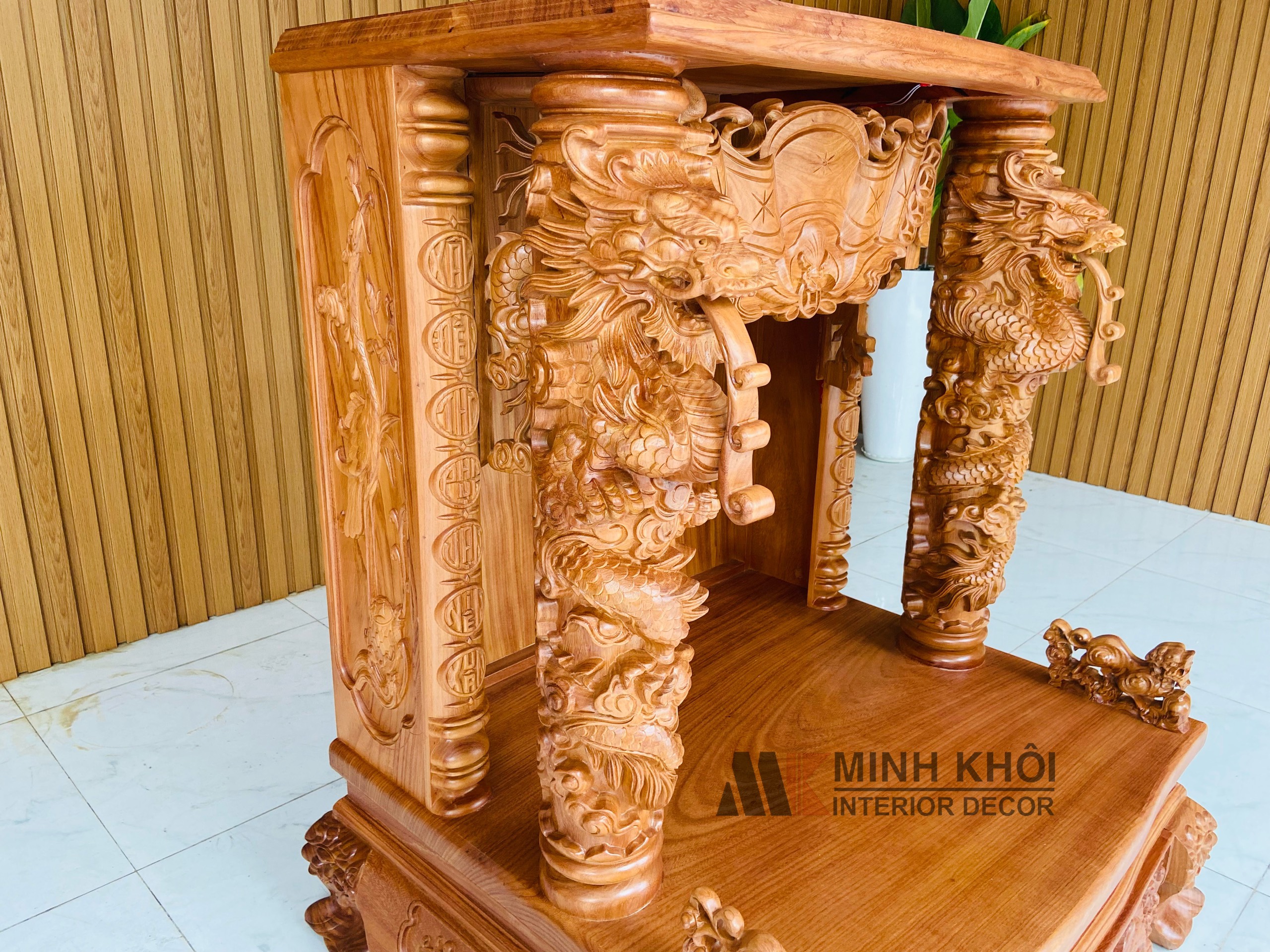 Bàn thờ Ông Địa gõ đỏ 87cm – BTTT911