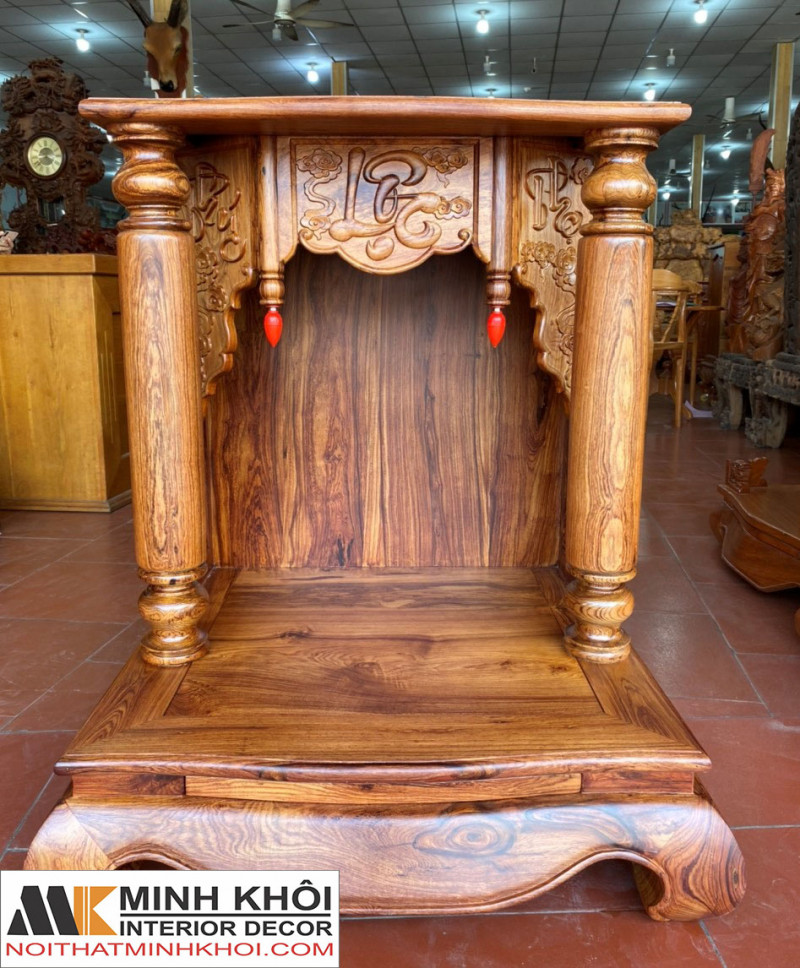 Bàn Thờ Thần Tài Đẹp Gỗ Cẩm Lai Cao Cấp - BTTT902