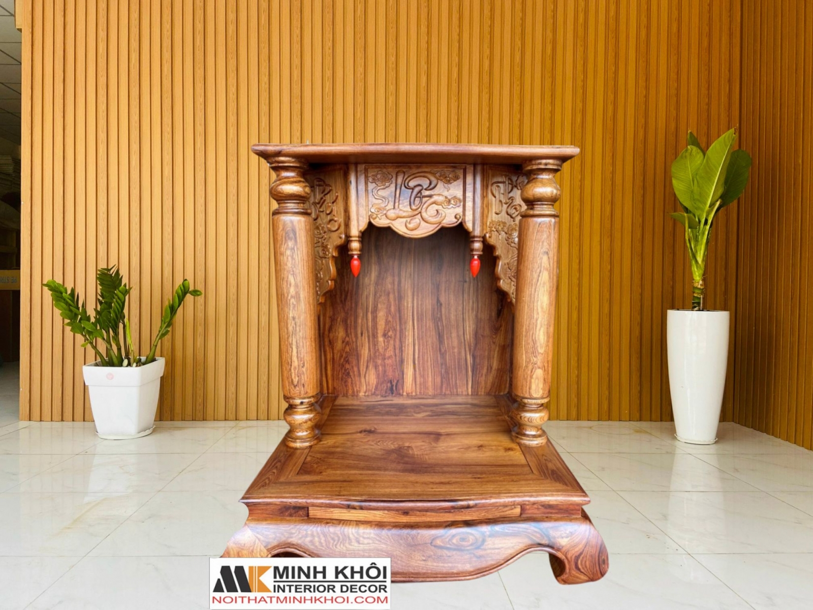 Bàn Thờ Thần Tài Đẹp Gỗ Cẩm Lai Cao Cấp - BTTT902