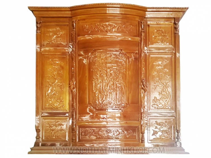 Tủ Thờ Gỗ Căm Xe 1m47 - TT218