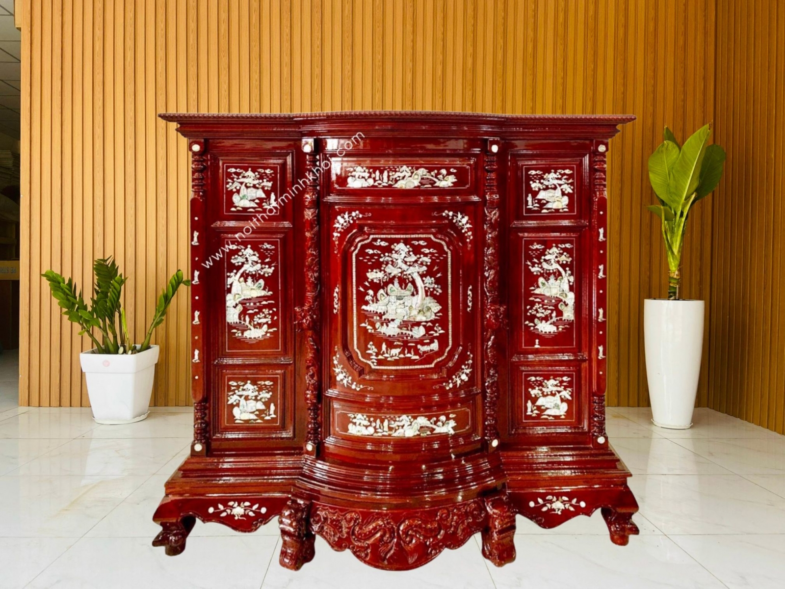 Tủ Thờ Gỗ Xoan Đào 1m45 - TT205