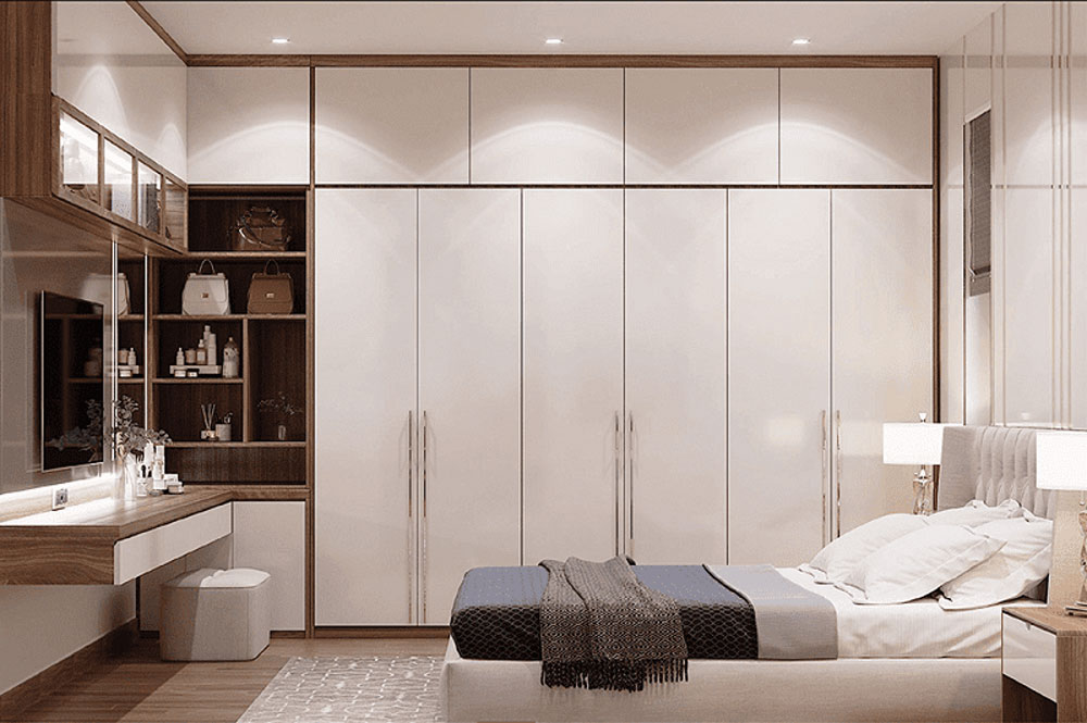 30+ Mẫu Bàn Trang Điểm Âm Tường Tối Ưu Không Gian Phòng Ngủ