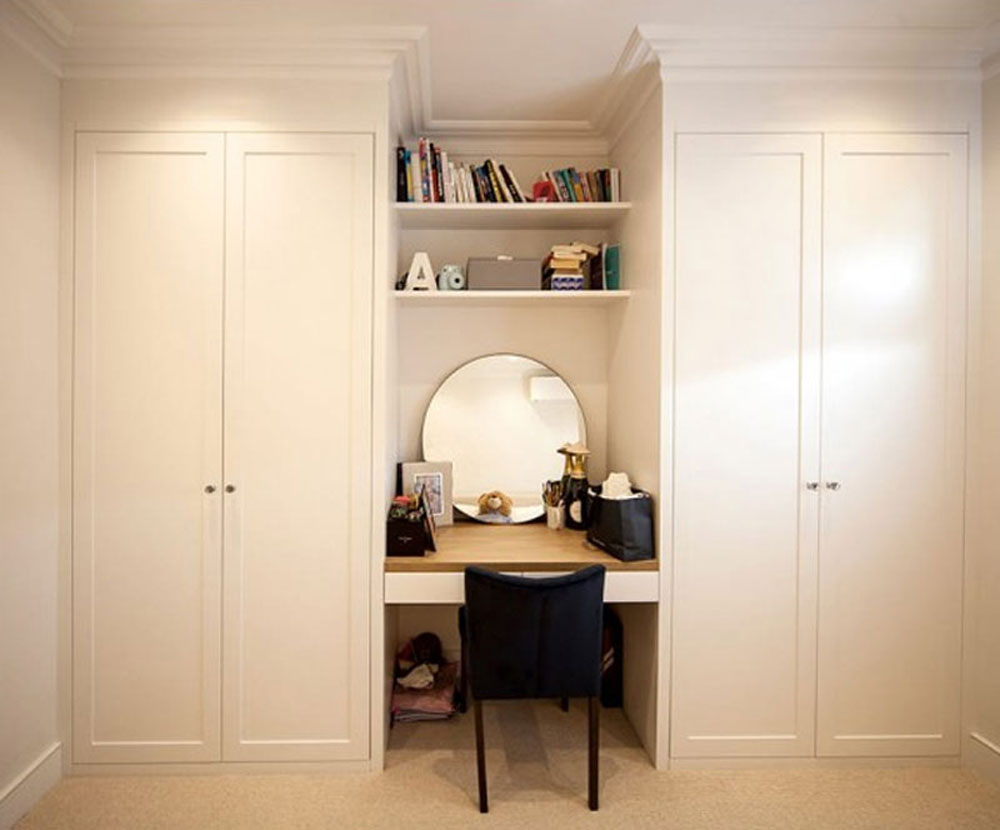 30+ Mẫu Bàn Trang Điểm Âm Tường Tối Ưu Không Gian Phòng Ngủ