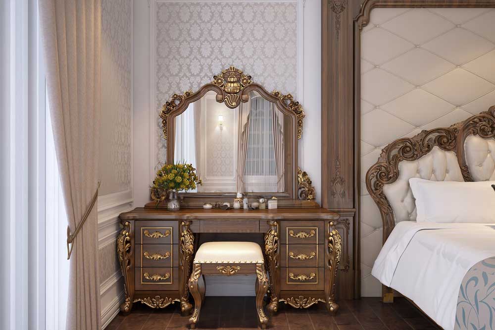 15+ Mẫu Bàn Trang Điểm Cổ Điển Đẹp Đẳng Cấp, Sang Trọng