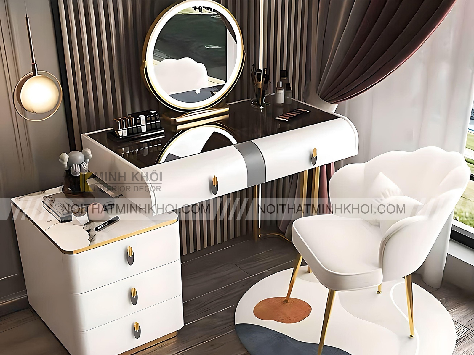 Bàn Trang Điểm Đẹp Phong Cách Hàn Quốc - BTD300