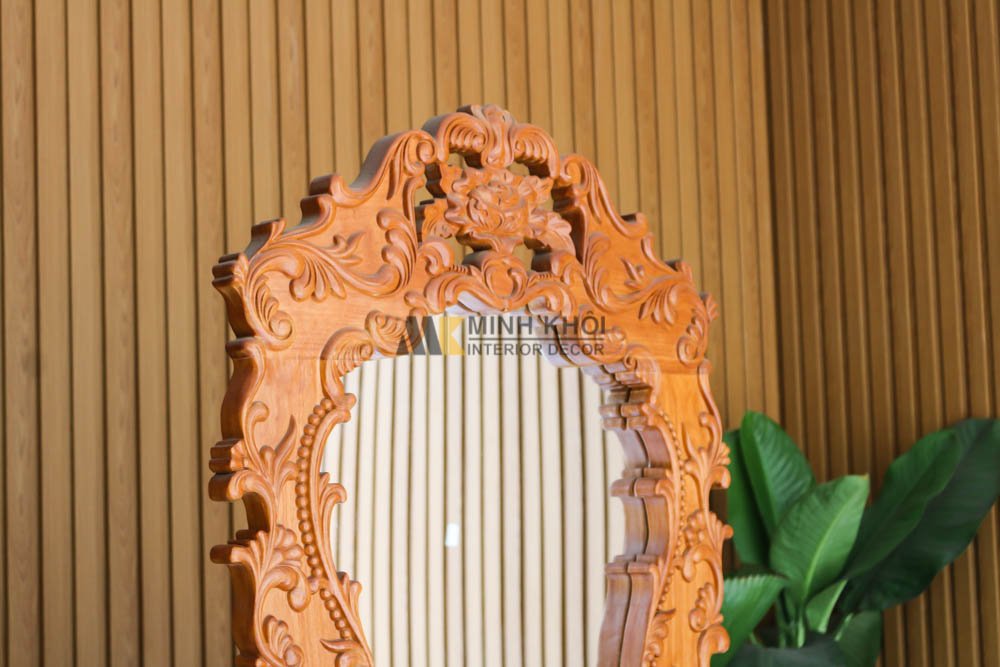 Bàn trang điểm gỗ gõ đỏ - BTD1009