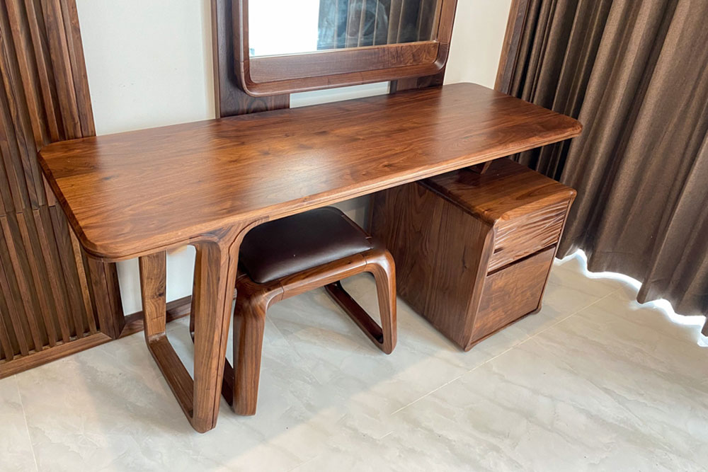 19+ Mẫu Bàn Trang Điểm Gỗ Óc Chó Đẹp, Thiết Kế Mới Nhất 2023