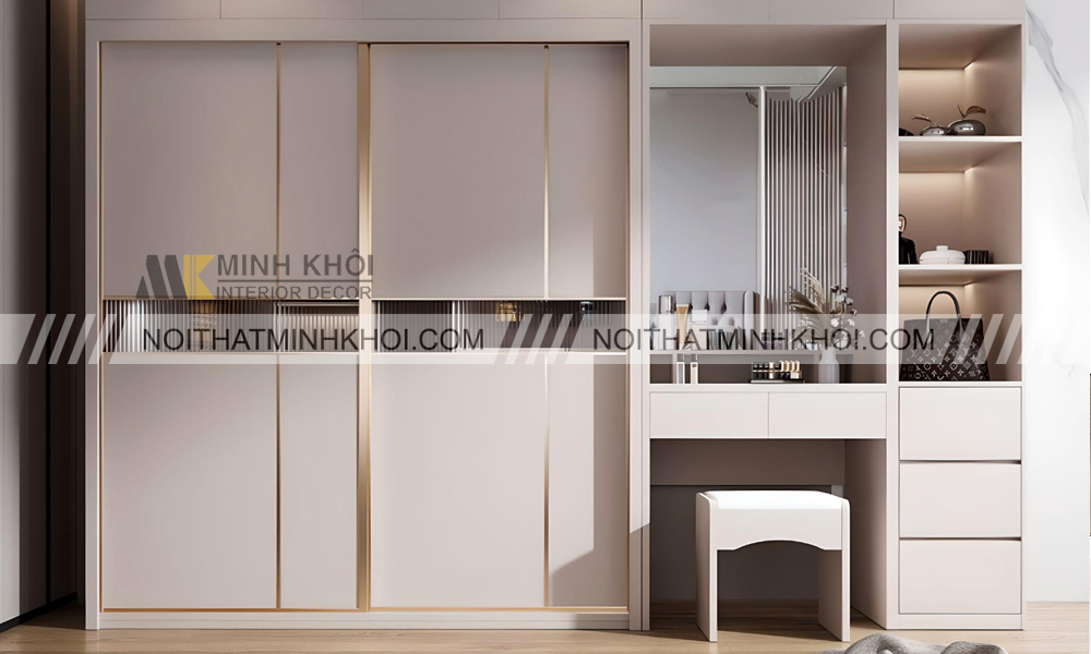 Bàn trang điểm kết hợp tủ trang trí