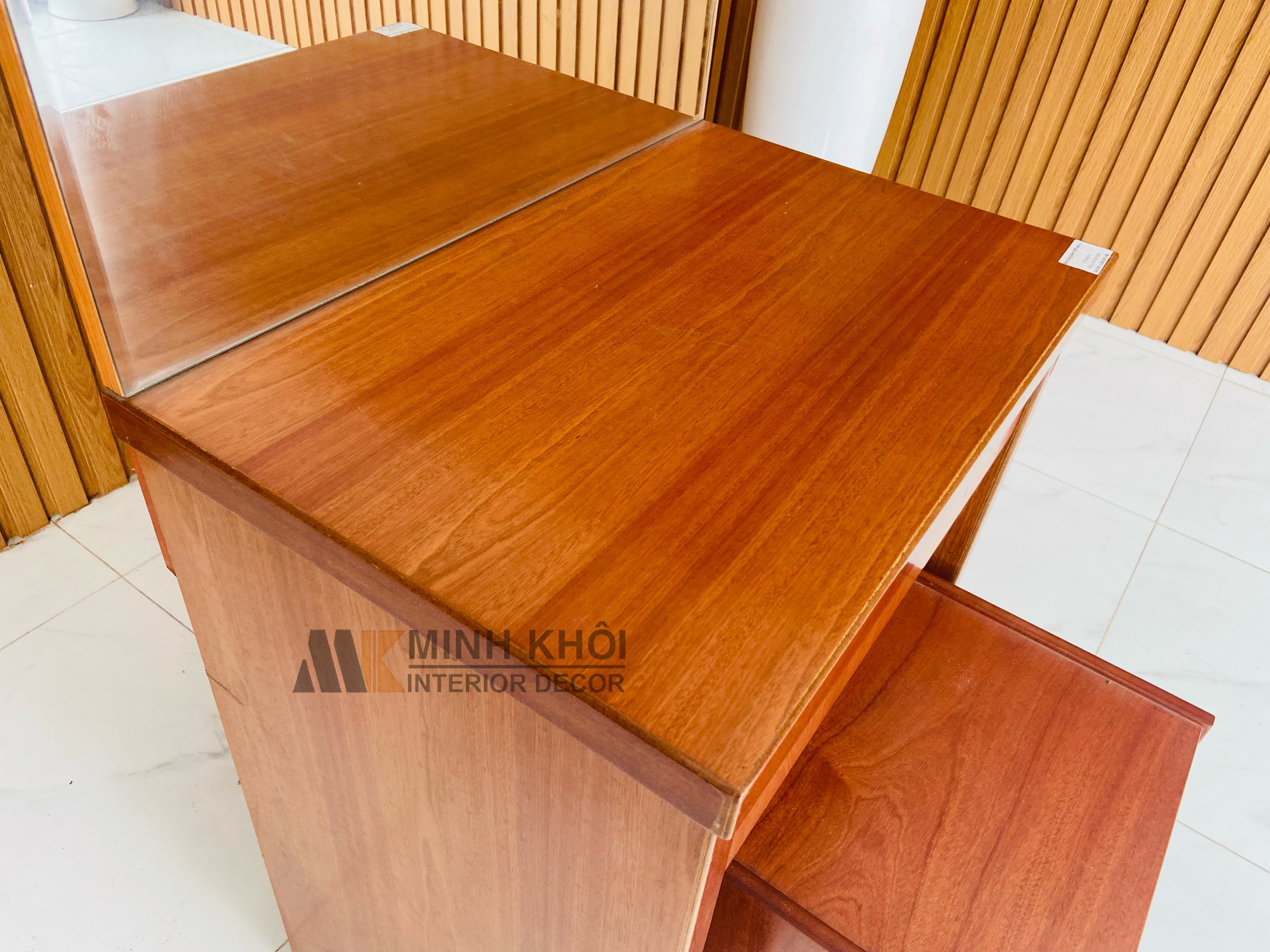 Bàn Trang Điểm MDF Màu Xoan Đào 60cm - BTD910