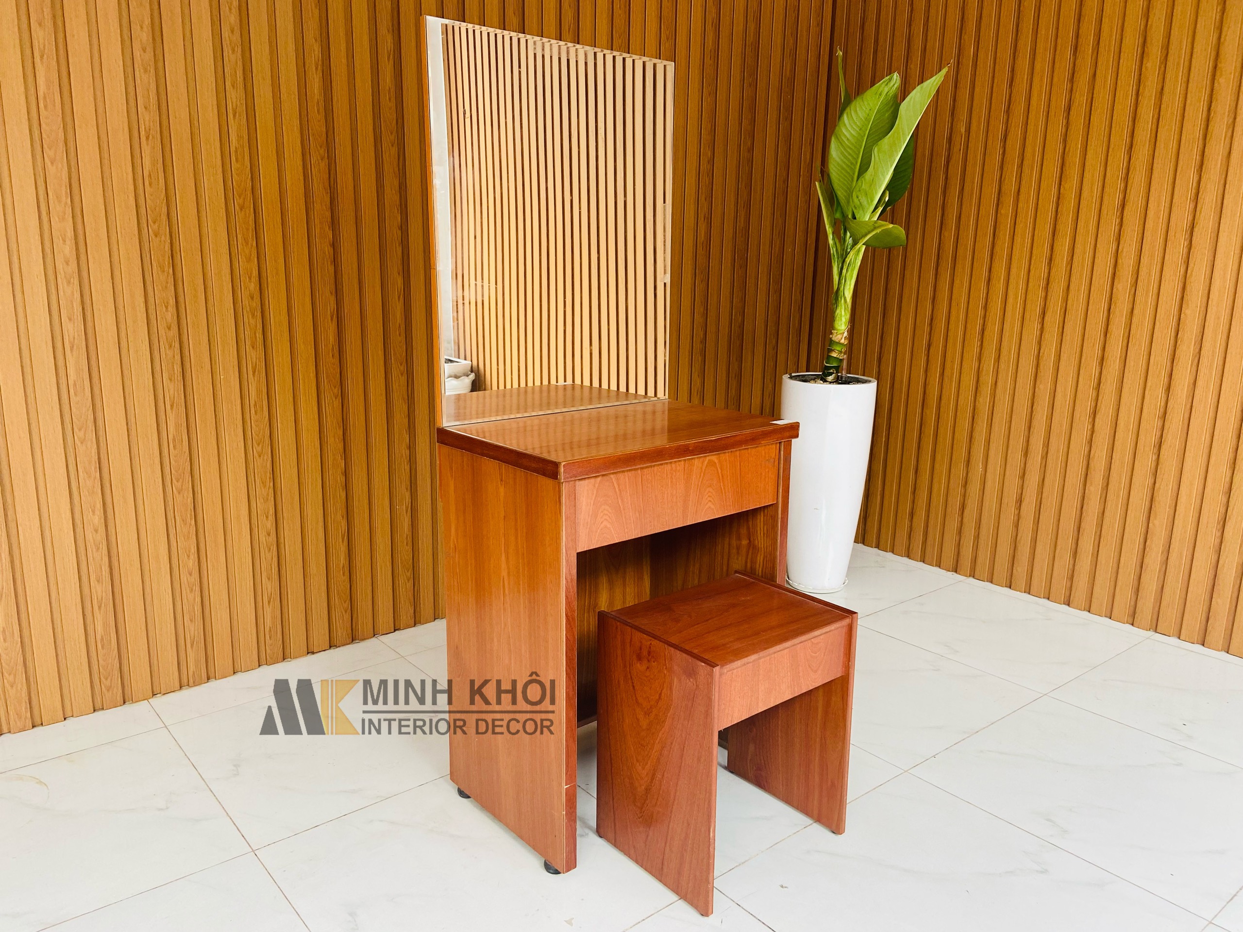 Bàn Trang Điểm MDF Màu Xoan Đào 60cm - BTD910