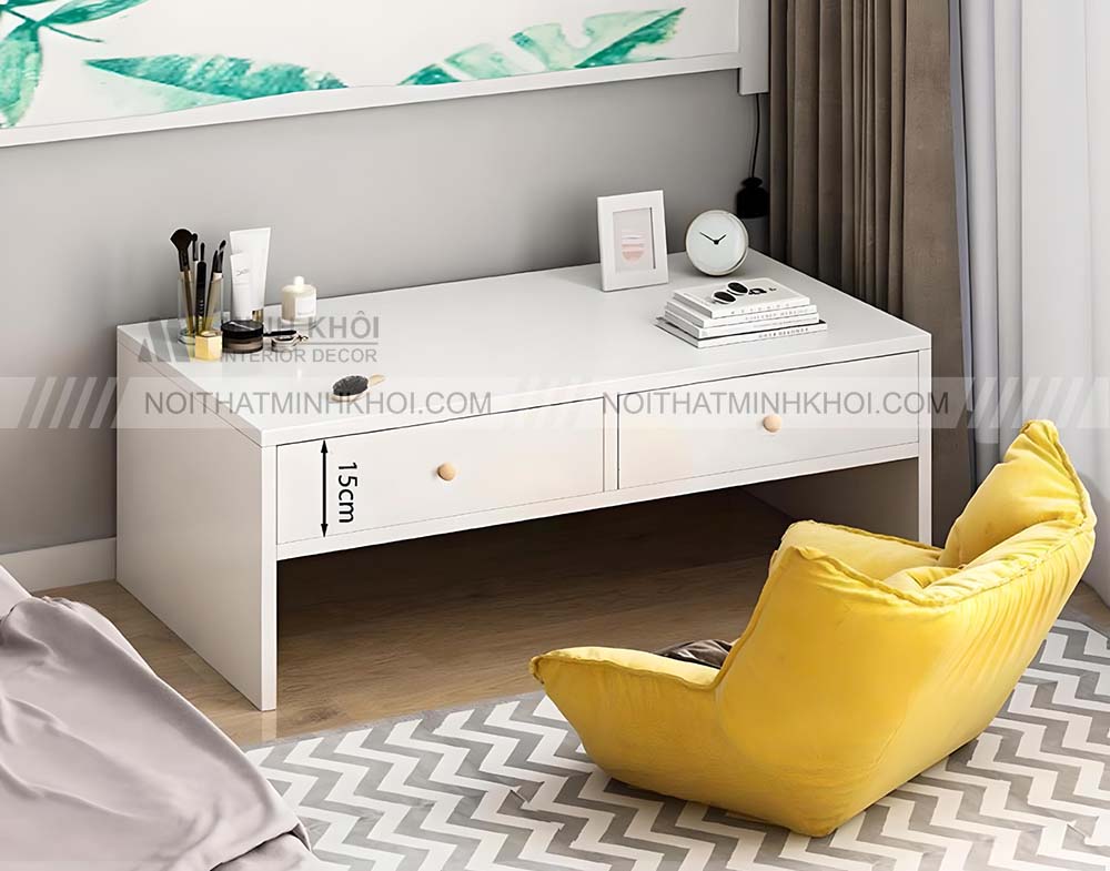 Bàn trang điểm ngồi bệt kết hợp ghế ngồi