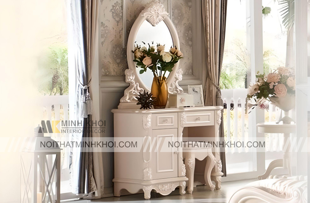 Bàn trang điểm phong cách Châu Âu độc đáo