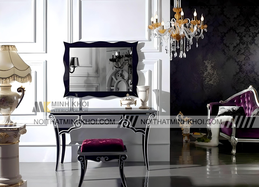 Bàn trang điểm phong tân cổ điển đẹp phong cách huyền bí