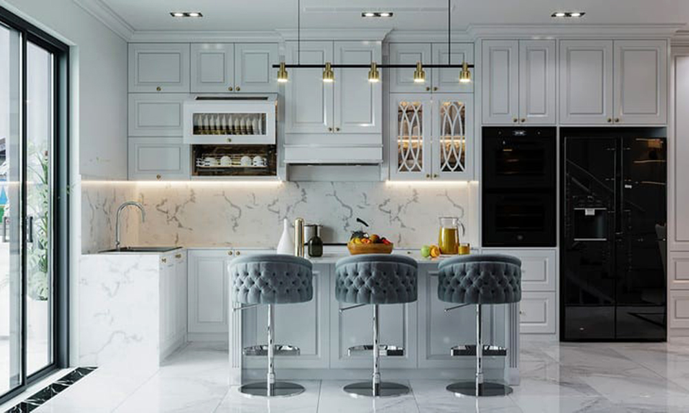 Mẫu Bếp Kết Hợp Bàn Ăn Đẹp Tiện Nghi?