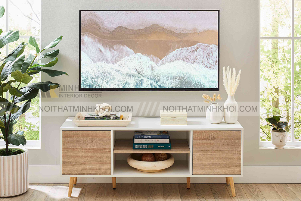 Bình hoa để kệ tivi bằng gốm