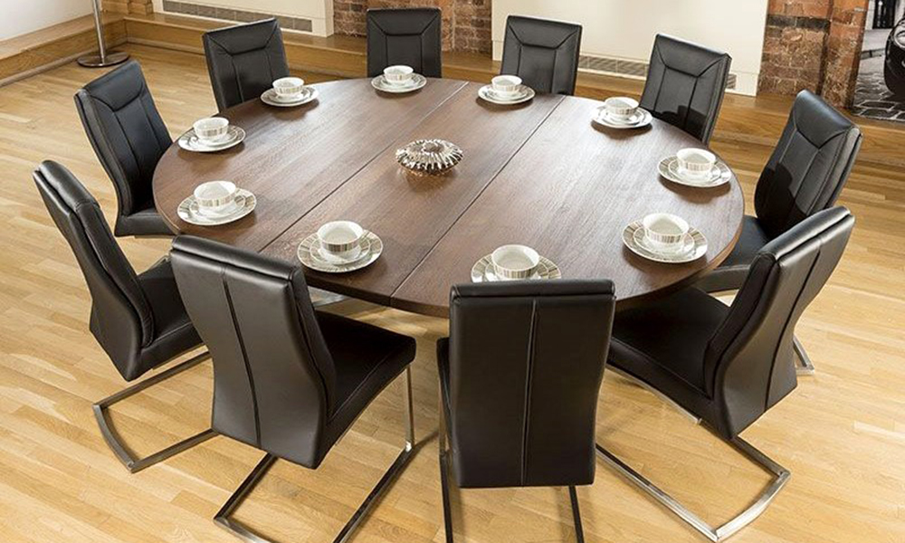 Bộ bàn ăn 10 ghế - Mẫu bàn tròn