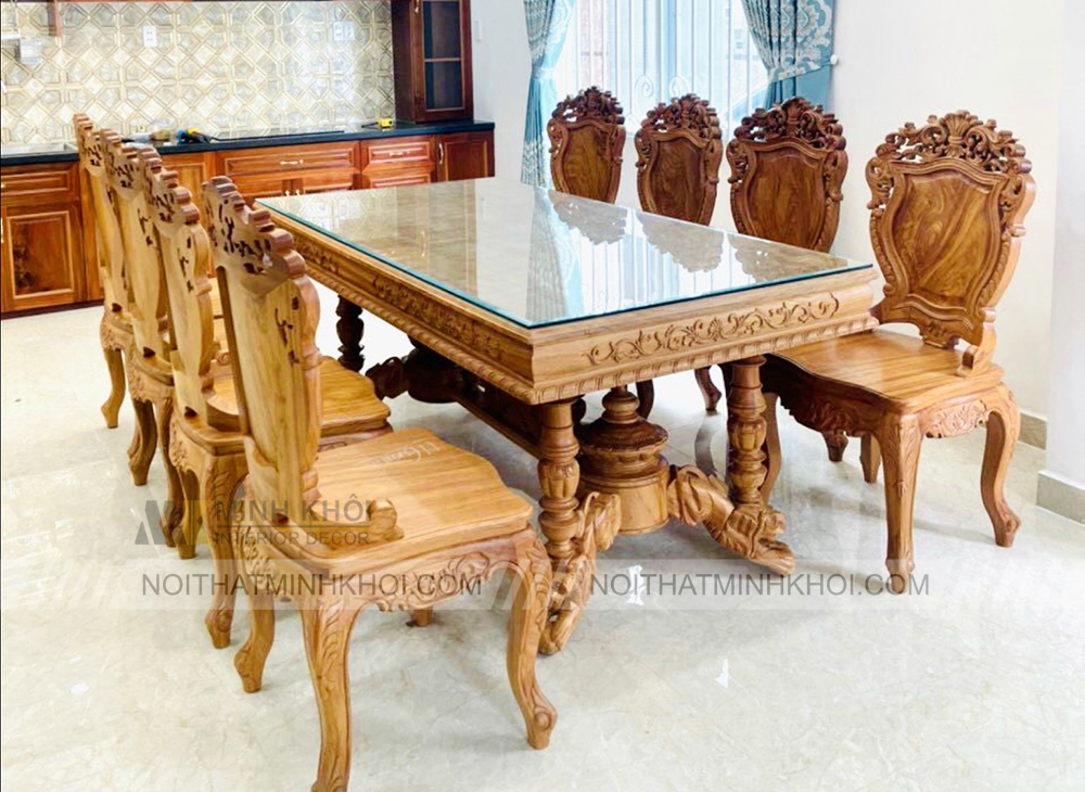 bộ bàn ăn 8 ghế đẹp SANG TRỌNG