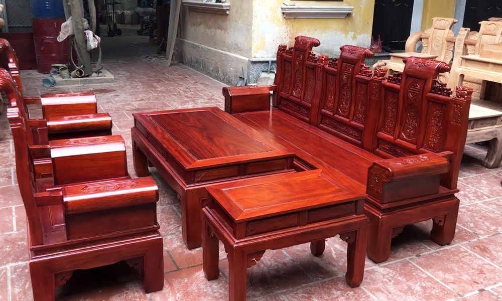 Bộ bàn ghế gỗ lim nam phi