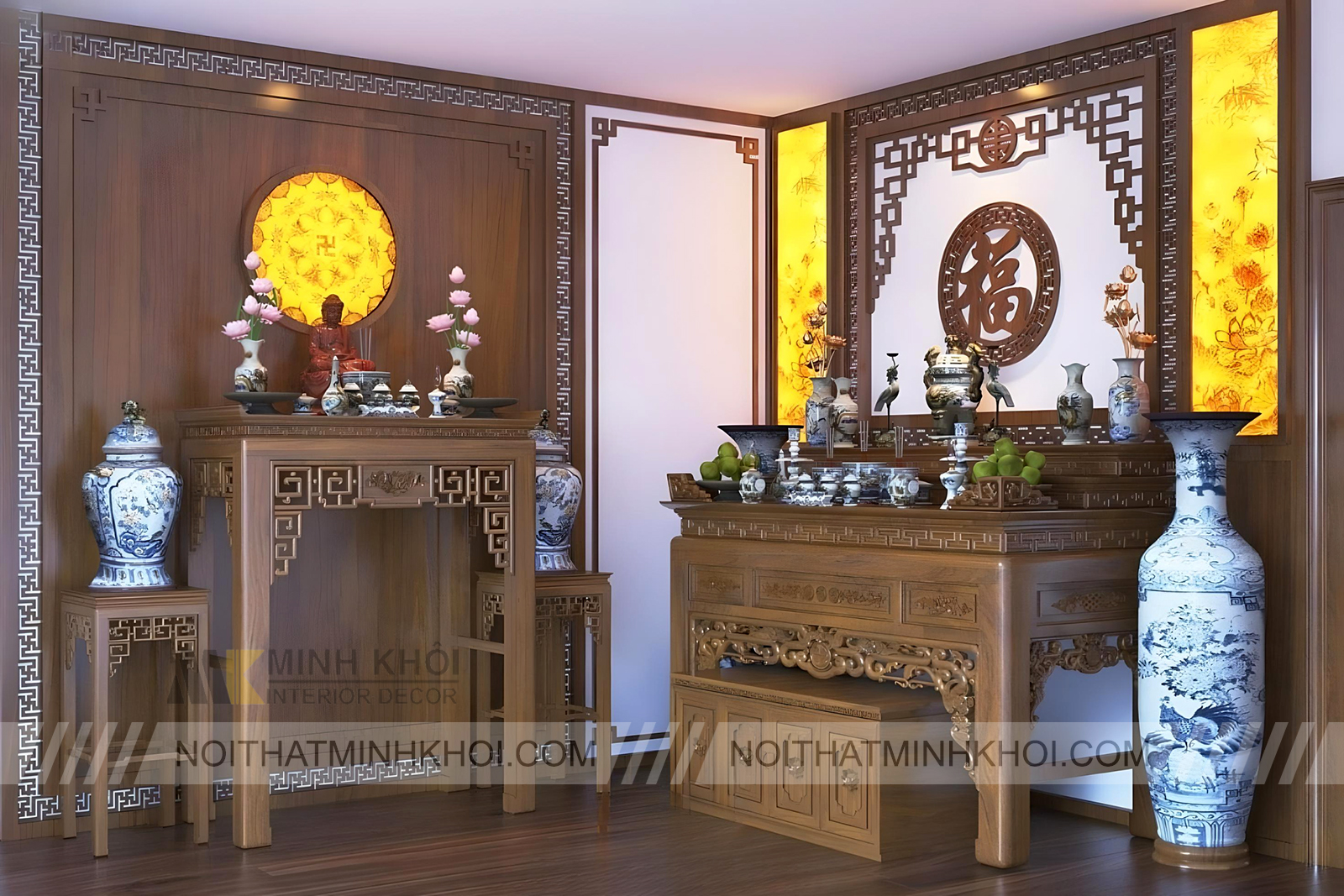 Bộ Bàn Thờ Đơn Giản Tinh Tế - BT707