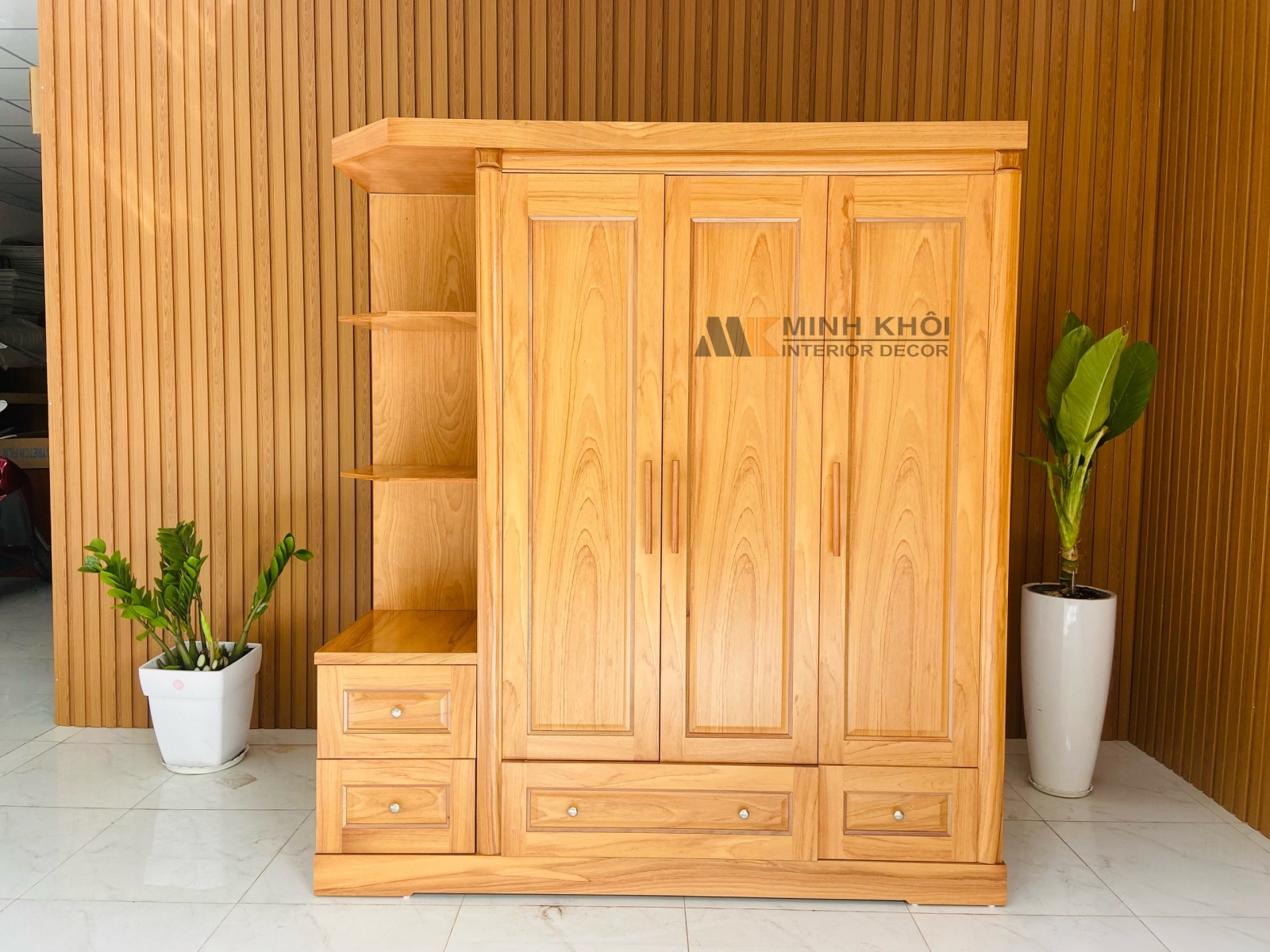 Bộ Phòng Ngủ Gỗ Gõ Đỏ - BPN009