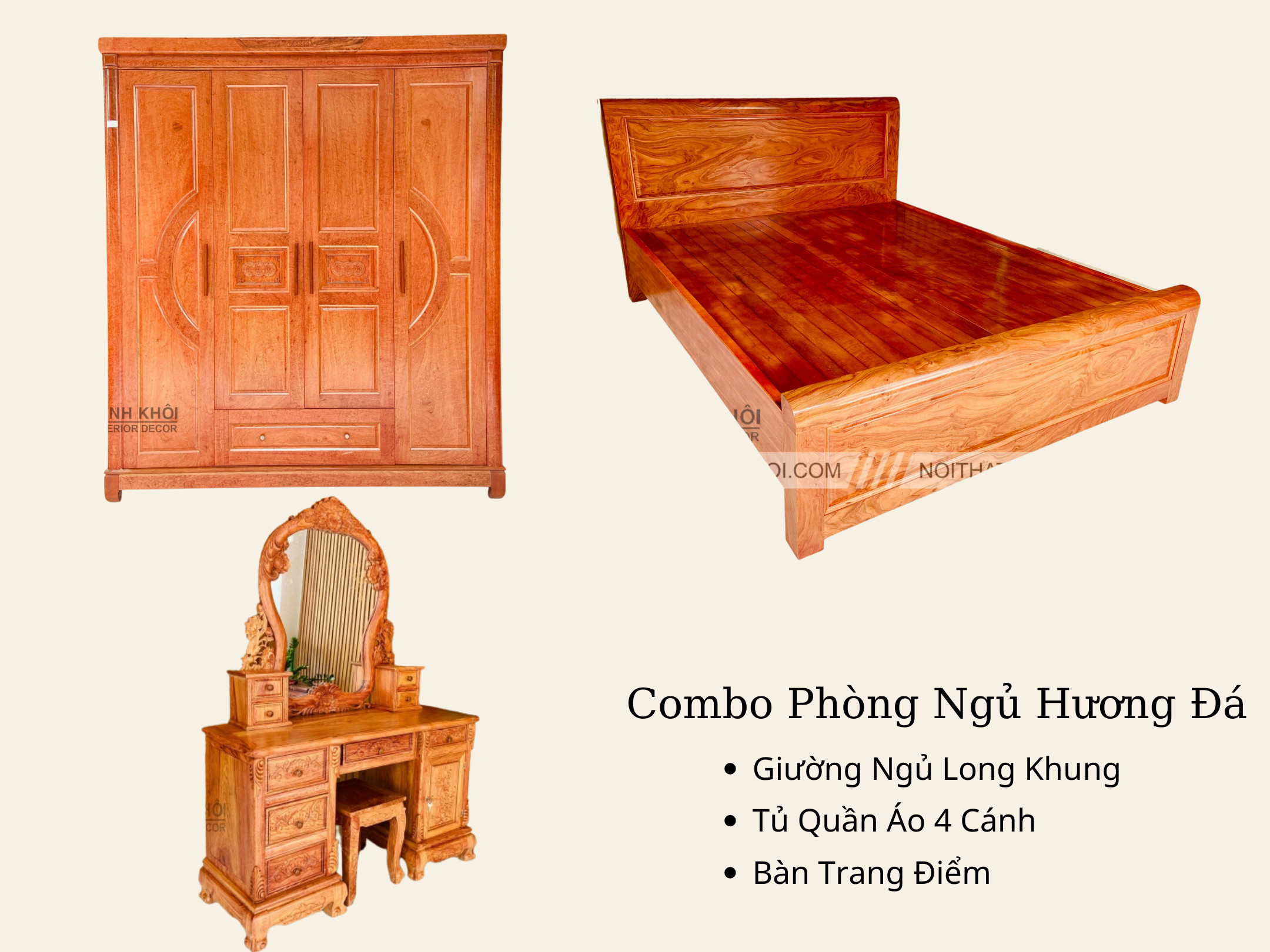 Bộ Phòng Ngủ Hương Đá - BPN011