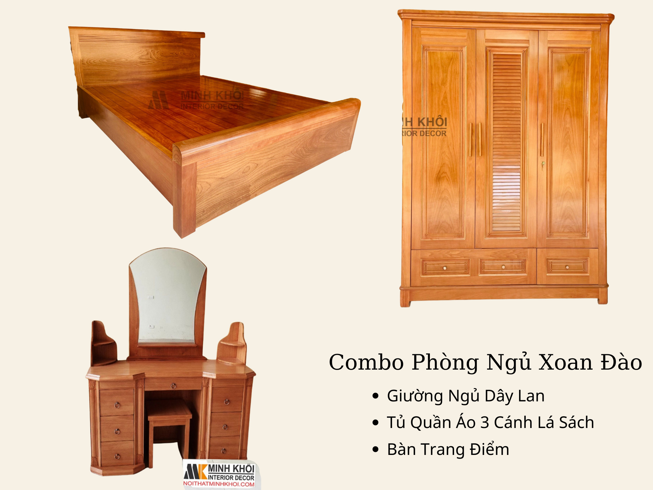Bộ Phòng Ngủ Xoan Đào - BPN002