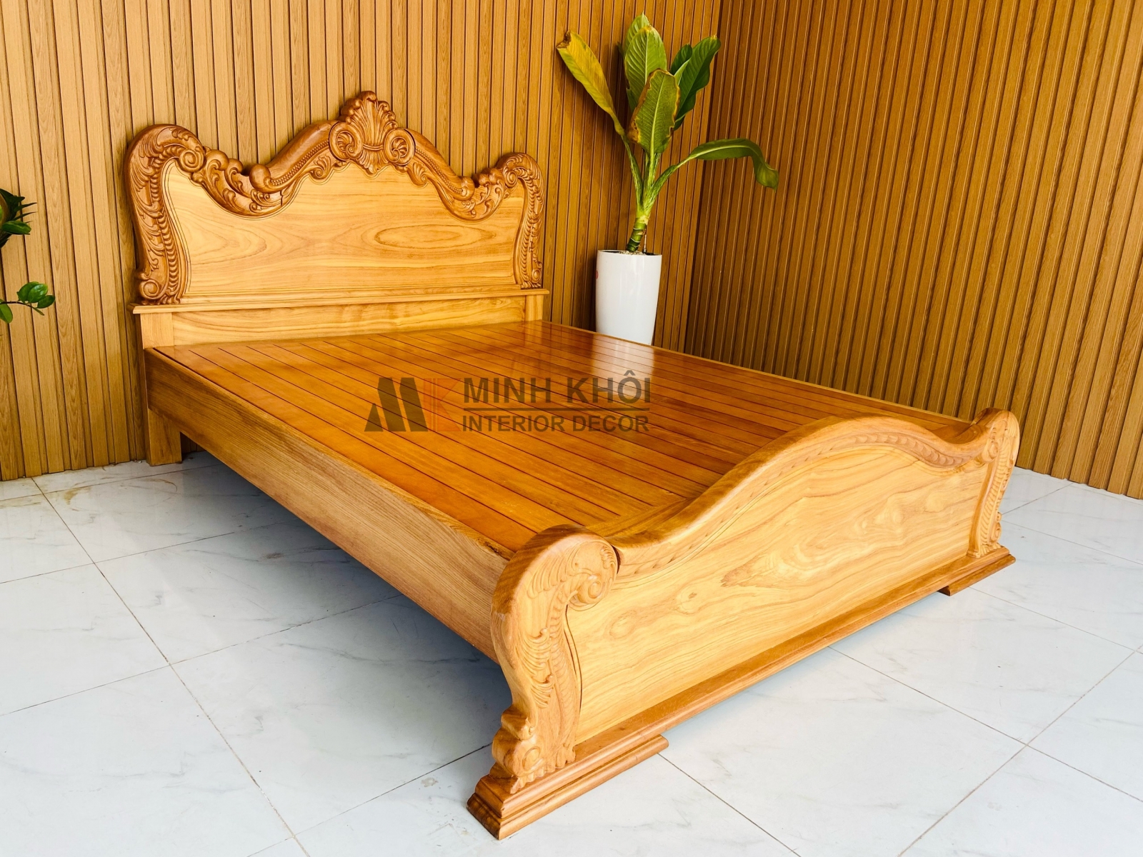 Bộ Phòng Ngủ Gỗ Gõ Đỏ - BPN009