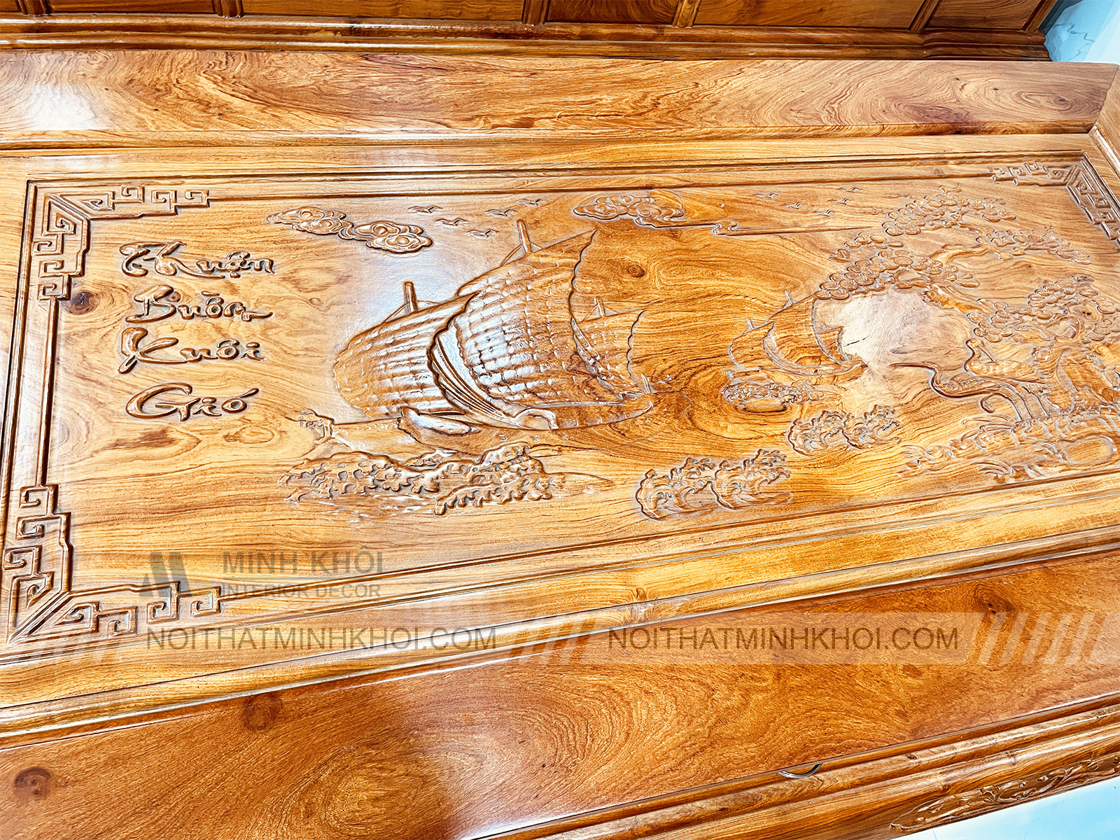 Salon Gỗ Hương Đá Tần Thủy Hoàng tay 14 - SL206